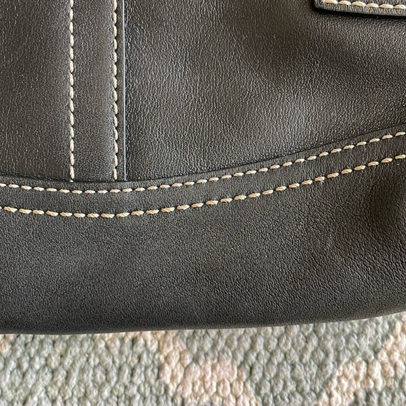 COACH Black Leather Wristlet - Picture 7 of 10
